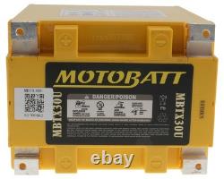 Batterie 12V 32Ah MOTOBATT MBTX30U, 4 pôles