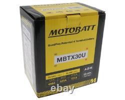 Batterie 12V 32Ah MOTOBATT MBTX30U, 4 pôles