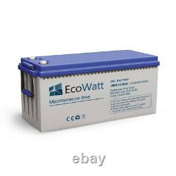 Batterie 200ah 12v Gel décharge Lente-Ecowatt