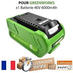 Batterie 40V tondeuse GreenWorks G-MAX 29462 29472 29282 6000mAh