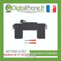 Batterie A1965 MacBook Air 13 (A1932/A2179) Fin 2018 + OUTILS