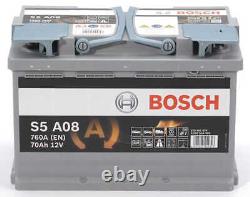 Batterie AGM BOSCH S5A08 70Ah/760A