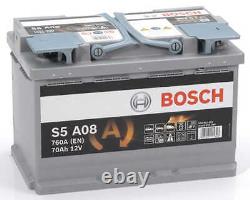 Batterie AGM BOSCH S5A08 70Ah/760A