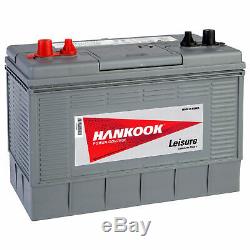 Batterie Bateau Caravane Car Décharge Lente Hankook 100Ah 12V Négative Positive
