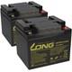 Batterie Compatible Casamobil Cm5-4 2x Kung Long 12v 50ah Plomb Agm Vrla