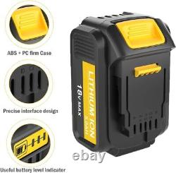 Batterie De Remplacement Pour Dewalt 18V Avec Indicateur LED 2X 5.0Ah