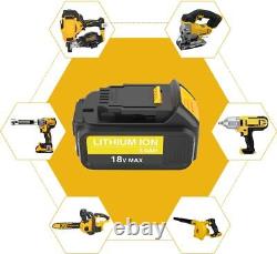 Batterie De Remplacement Pour Dewalt 18V Avec Indicateur LED 2X 5.0Ah