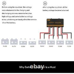 Batterie Egaliseur Pièces 48V 62x124x27 MM ABS Matériel Puissance Accessories