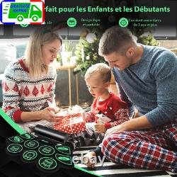 Batterie Electronique Portable 9 Pads Fonction MIDI 2 Haut-parleurs Stéréo 2 Péd