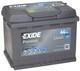 Batterie Exide Ea640 12v 61ah 600a 242x175x190mm Varta D21 D24