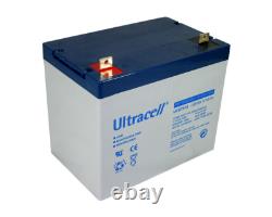 Batterie GEL camping car bateau 12v 75ah UCG75-12 Ultracell sans entretien