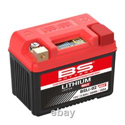 Batterie Lithium BS Battery pour moto BSLI-02 MAX 12V 3Ah 36Wh 180A Neuf