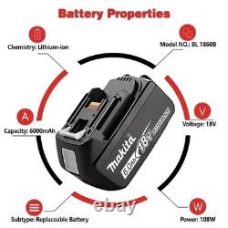Batterie Makita 18V 6Ah BL1840 BL1860 Lithium Authentique 9.0Ah x1