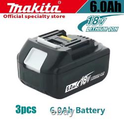 Batterie Makita 18V 6Ah BL1860B 1850B 1840B 1830B 1860 / Chargeur 18V Battery