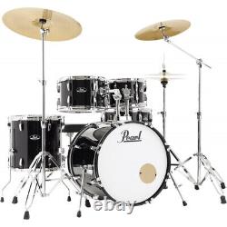 Batterie Pearl Roadshow+ Fusion 20'' 5 fûts Jet black + B-50 + pack Sabian So