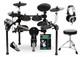 Batterie Percussion Drum Set Electronique E-drum Kit Tabouret Casque Baguettes