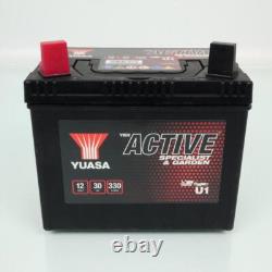 Batterie SLA Yuasa U1 / 12V 30Ah pour motoculture tondeuse Neuf