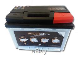 Batterie à décharge lente 12v 100ah haut de gamme prête à l'emploi