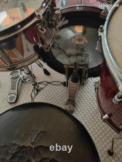 Batterie acoustique complète avec pieds, cymbales et siège Remo Bravo ii