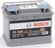 Batterie Auto S5a05 12v 60ah / 680 Bosch Agm Start-stop L2 D52
