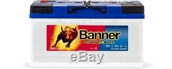 Batterie camping car Banner decharge lente 95751 12v 100ah 353x175x190mm