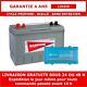 Batterie De Loisirs à Décharge Lente 100ah Et Convertisseur Phoenix 12v 500va
