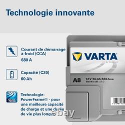 Batterie de démarrage XEV Silver Dynamic AGM L2 A8 12V 60Ah / 680A 560901068