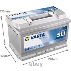 Batterie de voiture VARTA 74Ah/750A RENAULT CLIO