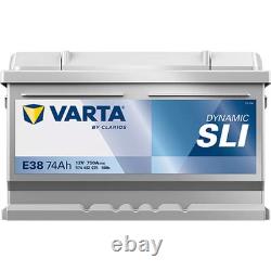 Batterie de voiture VARTA 74Ah/750A RENAULT CLIO
