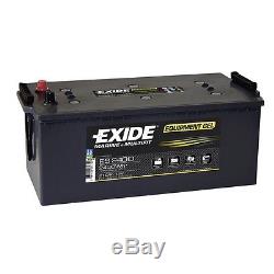 Batterie decharge lente EXIDE equipement GEL ES2400 12v 210ah 513X279X240MM