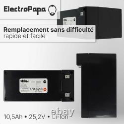 Batterie pour Ambrogio L250 Deluxe L200R L210 L250 L210 Elite 10200mAh 25,2V