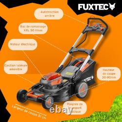 Batterie tondeuse 40V (2x20V) FX-E2RM51SET FUXTEC 2xBatteries 4Ah et chargeur