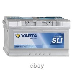 Batterie voiture Varta F18 85Ah 800A 12V L4B +DX = 85Ah FIAMM