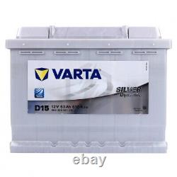 Batterie voiture Varta Silver Dynamic D15 12V 63Ah 610A 242x175x190mm