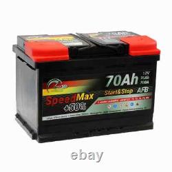 Batteries 70ah Afb Speed Max Start&stop 700a 12v L3 Efb Prêt À L'emploi