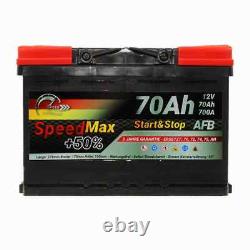 Batteries 70ah Afb Speed Max Start&stop 700a 12v L3 Efb Prêt À L'emploi