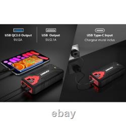 Booster Batterie 3000A 12V 24000mAh Démarreur Portable Voiture Essence Diesel