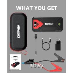 Booster Batterie 3000A 12V 24000mAh Démarreur Portable Voiture Essence Diesel