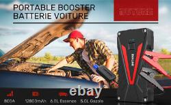 Booster Batterie Portable Jump Starter Demarrage Voiture Pinces Sûreté Smart