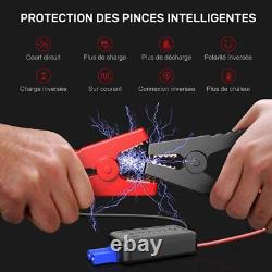 Booster Batterie Portable Jump Starter Demarrage Voiture Pinces Sûreté Smart