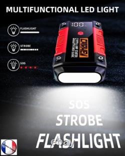 Booster Batterie Voiture 6000A/26800mAh Démarreur voiture 10L Essence/10L Diesel