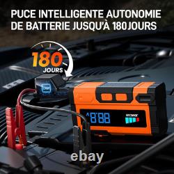 Booster Batterie Voiture 8000A 14.8V Démarreur Batterie Voiture Jusqu'À9,0L G