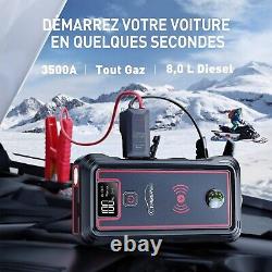 Booster Batterie Voiture Démarrage Diesel Essence Professionnel Moto 3500A FR