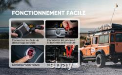 Booster Batterie Voiture Démarreur 2500A Jump Starter 20000mAh + Gonfleur Pneu