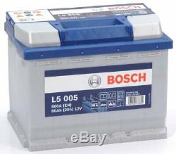 Bosch L5005 Batterie Décharge Lente Loisirs Camping-Cars Bateaux 12 Volt 60 Ah