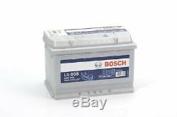 Bosch L5008 Batterie décharge lente 12V, 75 Ah, 650A Loisirs, Camping-Cars