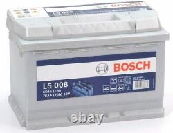 Bosch L5008 Batterie décharge lente 12V 75 Ah 650A Loisirs Camping-Cars Nouveau
