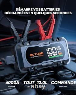 BuTure Booster Batterie Voiture 6000A, 27000mah Booster Batterie with Fast Charg