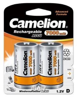 Camelion Accu pile rechargeable boitier AAA AA C D 9V NiMH accus piles