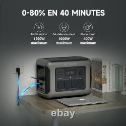 Centrale électrique portable ALLPOWERS R1500, 1800W batterie LiFePO4 1152 Wh UPS